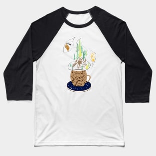 Camp with a coffee mug Baseball T-Shirt